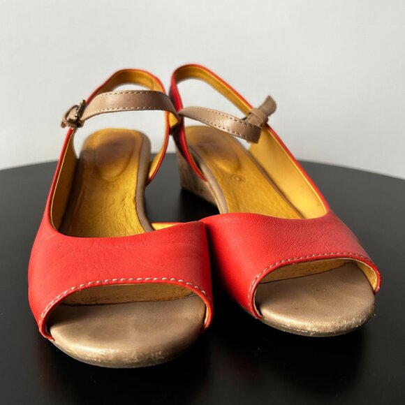 Bussola Persimmon Tampere Low Wedge Sandals Size EU 38 - Picture 4 of 12